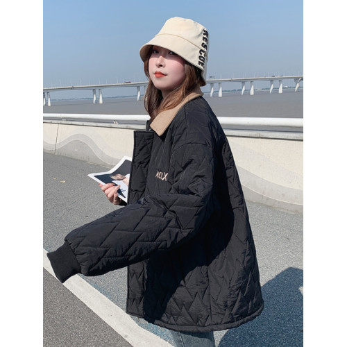 韓系短款羽絨棉衣棉服女秋冬季外套夾棉小個子薄款棉襖2025年新款