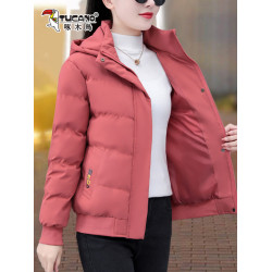 啄木鳥棉衣女裝冬季2025新款保暖加厚棉服休閒寬松短款羽絨棉襖子