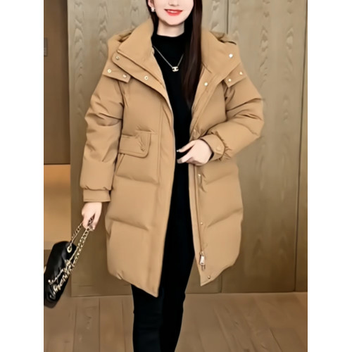 中長款棉衣棉服女冬季2025新款寬松大碼加厚保暖連帽羽絨棉襖外套 中長款棉衣棉服女冬季2025新款寬松大碼加厚保暖連帽羽絨棉襖外套