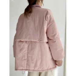 慵懶溫柔風輕薄羽絨棉衣女2025年秋冬新款夾棉外套寬松大碼麵包服