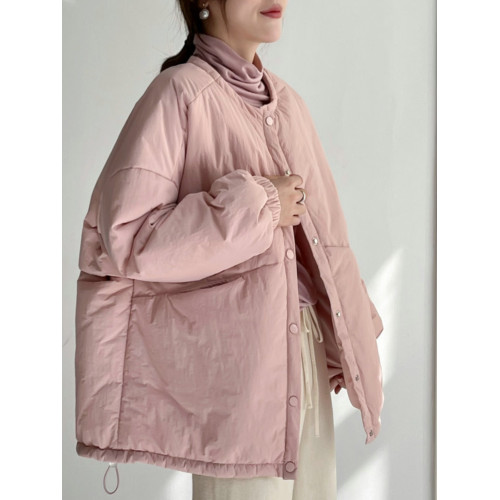 慵懶溫柔風輕薄羽絨棉衣女2025年秋冬新款夾棉外套寬松大碼麵包服 慵懶溫柔風輕薄羽絨棉衣女2025年秋冬新款夾棉外套寬松大碼麵包服