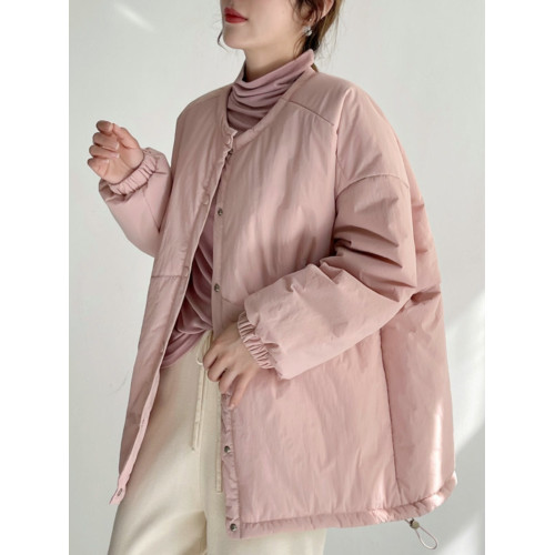 慵懶溫柔風輕薄羽絨棉衣女2025年秋冬新款夾棉外套寬松大碼麵包服 慵懶溫柔風輕薄羽絨棉衣女2025年秋冬新款夾棉外套寬松大碼麵包服