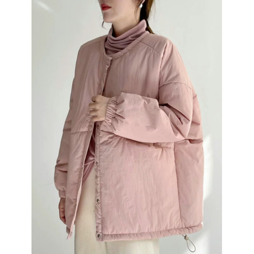 慵懶溫柔風輕薄羽絨棉衣女2025年秋冬新款夾棉外套寬松大碼麵包服 慵懶溫柔風輕薄羽絨棉衣女2025年秋冬新款夾棉外套寬松大碼麵包服