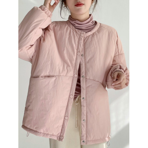 慵懶溫柔風輕薄羽絨棉衣女2025年秋冬新款夾棉外套寬松大碼麵包服 慵懶溫柔風輕薄羽絨棉衣女2025年秋冬新款夾棉外套寬松大碼麵包服