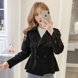 ins潮外套女風衣2025年春季新款薄款外套短款女裝夾克小個子上衣