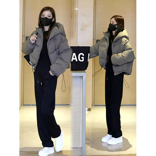 冬季2025新款小個子連帽短款羽絨棉服外套女加厚棉衣超好看麵包服 冬季2025新款小個子連帽短款羽絨棉服外套女加厚棉衣超好看麵包服