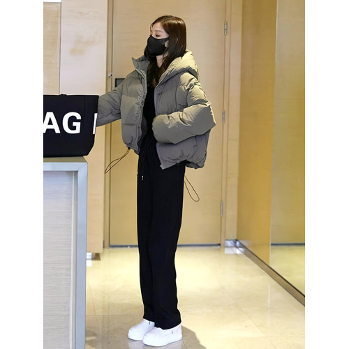 冬季2025新款小個子連帽短款羽絨棉服外套女加厚棉衣超好看麵包服 冬季2025新款小個子連帽短款羽絨棉服外套女加厚棉衣超好看麵包服