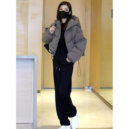 冬季2025新款小個子連帽短款羽絨棉服外套女加厚棉衣超好看麵包服 冬季2025新款小個子連帽短款羽絨棉服外套女加厚棉衣超好看麵包服