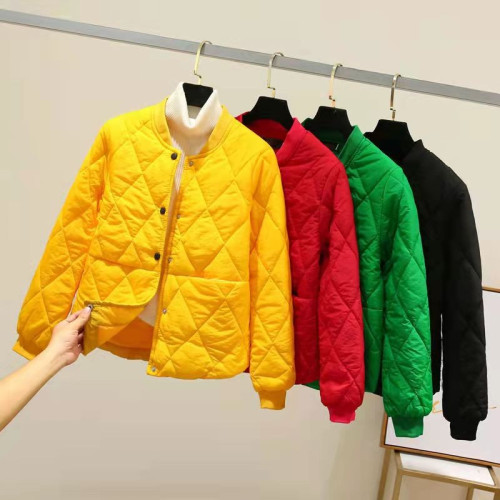 輕薄款立領棉衣女短款韓版顯瘦秋冬裝新款羽絨棉服小個子棉襖外套