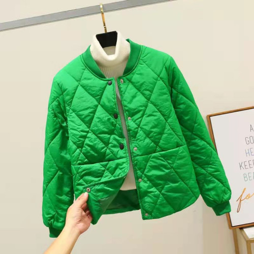 輕薄款立領棉衣女短款韓版顯瘦秋冬裝新款羽絨棉服小個子棉襖外套