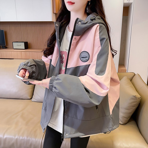 夾棉加厚沖鋒衣外套少女秋冬2025新款初高中學生小衆潮牌休閒棉服 夾棉加厚沖鋒衣外套少女秋冬2025新款初高中學生小衆潮牌休閒棉服