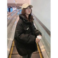 oversize麵包服短款羽絨棉衣棉服女2025年新款潮秋冬季外套厚棉襖
