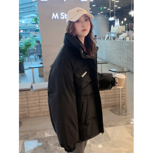 oversize麵包服短款羽絨棉衣棉服女2025年新款潮秋冬季外套厚棉襖