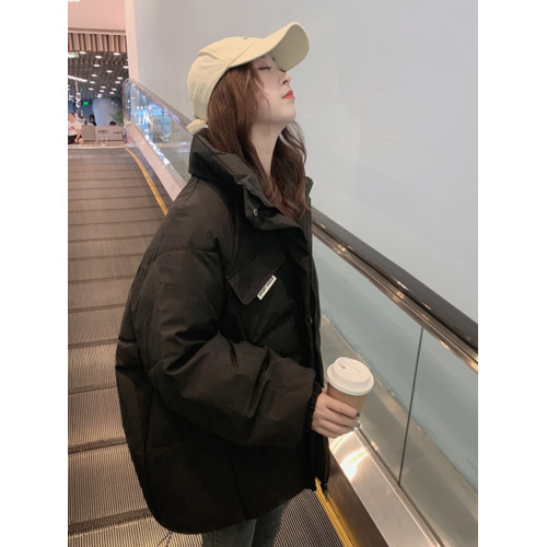 oversize麵包服短款羽絨棉衣棉服女2025年新款潮秋冬季外套厚棉襖