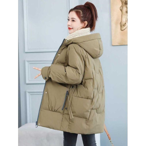 棉襖女中長款韓版修身顯瘦連帽棉衣2025冬季新款加厚大碼寬松棉服 棉襖女中長款韓版修身顯瘦連帽棉衣2025冬季新款加厚大碼寬松棉服