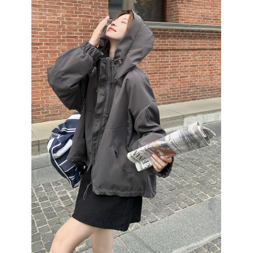 美拉德灰色沖鋒衣加棉外套女春秋2025新款小個子夾棉工裝爆款棉服 美拉德灰色沖鋒衣加棉外套女春秋2025新款小個子夾棉工裝爆款棉服