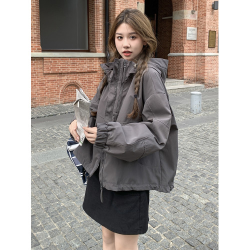 美拉德灰色沖鋒衣加棉外套女春秋2025新款小個子夾棉工裝爆款棉服 美拉德灰色沖鋒衣加棉外套女春秋2025新款小個子夾棉工裝爆款棉服