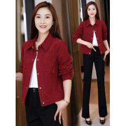 短款牛仔外套女2025春秋新款韓版寬松顯瘦小個子休閒百搭夾克上衣