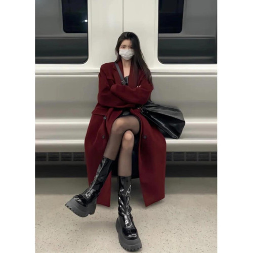 高級感深冬獨特超好看呢子大衣女入冬2025新款毛呢外套加厚中長款 高級感深冬獨特超好看呢子大衣女入冬2025新款毛呢外套加厚中長款