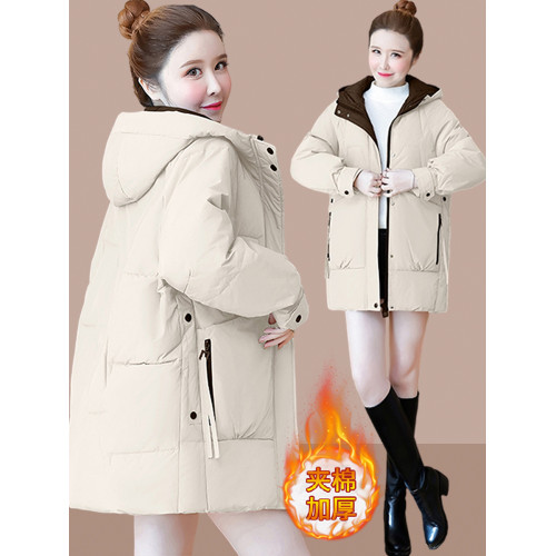 2025冬季新款女裝中長款棉衣棉服加厚保暖棉襖小個子夾棉外套爆款 2025冬季新款女裝中長款棉衣棉服加厚保暖棉襖小個子夾棉外套爆款