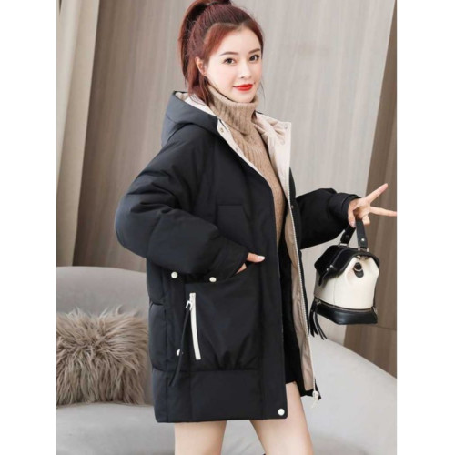 羽絨棉服女中長款2025新款韓版學生寬松加厚大碼棉衣棉襖冬季外套 羽絨棉服女中長款2025新款韓版學生寬松加厚大碼棉衣棉襖冬季外套