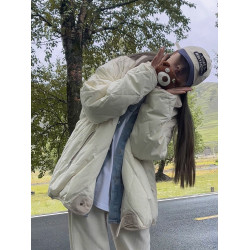 冬天外套女新款2025爆款超好看羽絨棉服菱格棉衣短款輕薄棉襖學生