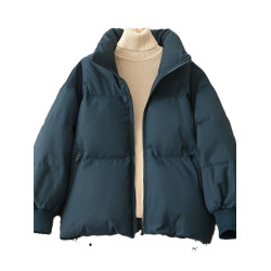 冬季黑色棉服外套女小個子短款立領棉衣麵包服保暖新款棉襖休閒潮