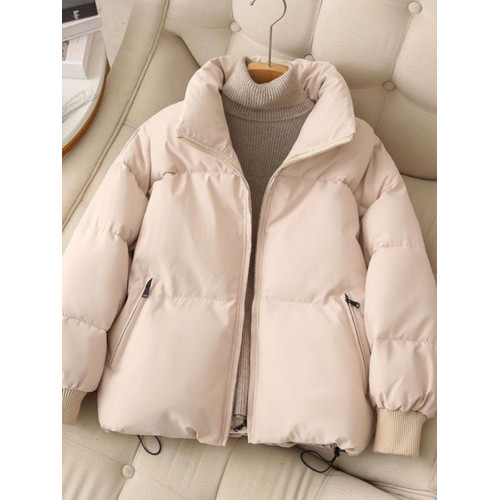 冬季黑色棉服外套女小個子短款立領棉衣麵包服保暖新款棉襖休閒潮 冬季黑色棉服外套女小個子短款立領棉衣麵包服保暖新款棉襖休閒潮