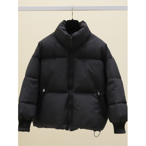 冬季黑色棉服外套女小個子短款立領棉衣麵包服保暖新款棉襖休閒潮 冬季黑色棉服外套女小個子短款立領棉衣麵包服保暖新款棉襖休閒潮