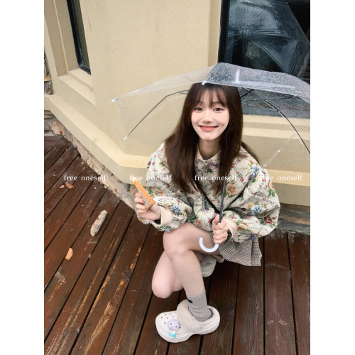 free oneself 復古油畫棉服女冬季設計感棉衣夾棉棒球服保暖外套 free oneself 復古油畫棉服女冬季設計感棉衣夾棉棒球服保暖外套