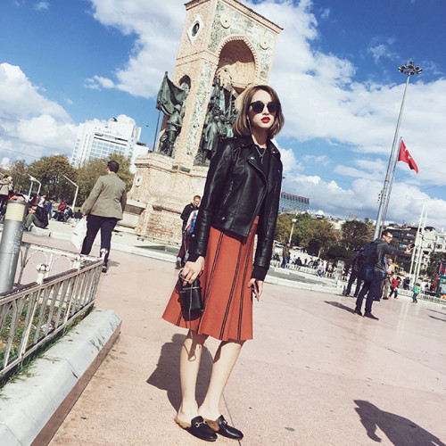 皮衣外套女2025年新款秋裝韓版修身短款學生小個子休閒機車皮夾克 皮衣外套女2025年新款秋裝韓版修身短款學生小個子休閒機車皮夾克