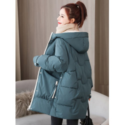 羽絨棉服女2025年冬季新款棉衣女中長款韓版寬松女士棉襖加厚外套