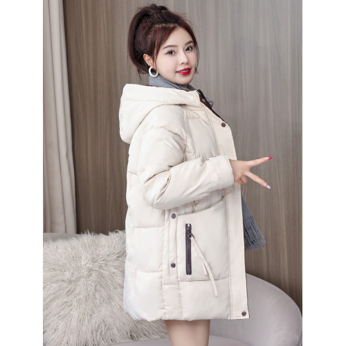 羽絨棉服女2025年冬季新款棉衣女中長款韓版寬松女士棉襖加厚外套 羽絨棉服女2025年冬季新款棉衣女中長款韓版寬松女士棉襖加厚外套