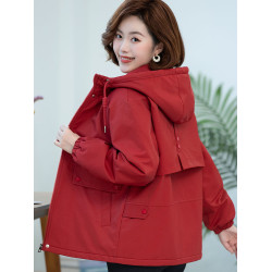 派克服棉衣女韓版2024新款中年媽媽保暖冬季加絨加厚棉襖外套大碼