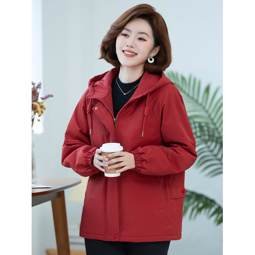 派克服棉衣女韓版2024新款中年媽媽保暖冬季加絨加厚棉襖外套大碼 派克服棉衣女韓版2024新款中年媽媽保暖冬季加絨加厚棉襖外套大碼