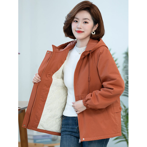 派克服棉衣女韓版2024新款中年媽媽保暖冬季加絨加厚棉襖外套大碼 派克服棉衣女韓版2024新款中年媽媽保暖冬季加絨加厚棉襖外套大碼