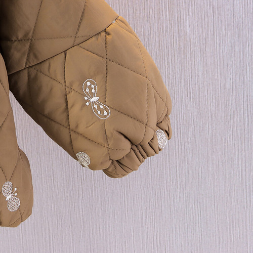 女寶寶冬裝棉衣2024新款夾棉開衫周嵗秋冬女小童時髦棉服外套 女寶寶冬裝棉衣2024新款夾棉開衫周嵗秋冬女小童時髦棉服外套