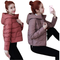 棉服女短款2025冬季新款小個子顯瘦羽絨棉衣加厚時尚連帽棉襖外套