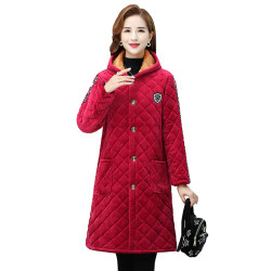 冬季三層保暖加絨加厚罩衣大人女長袖工作服廚房棉衣居家棉服外套