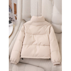 短款棉衣女2025年新款冬季立領羽絨棉服小個子棉襖麵包服加厚外套