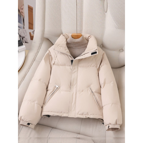 短款棉衣女2025年新款冬季立領羽絨棉服小個子棉襖麵包服加厚外套