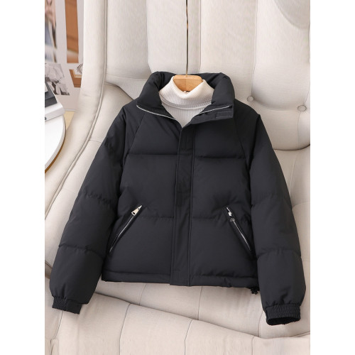 短款棉衣女2025年新款冬季立領羽絨棉服小個子棉襖麵包服加厚外套