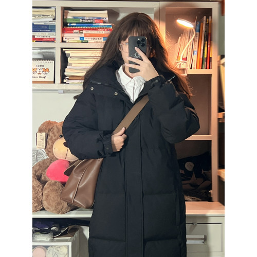 長款棉服女中戯冬季2025新款韓版過膝加厚寬松情侶休閒棉襖外套 長款棉服女中戯冬季2025新款韓版過膝加厚寬松情侶休閒棉襖外套