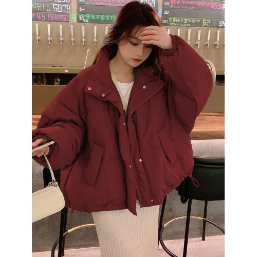 新年紅色棉服女冬季短款小個子麵包服2025新款加厚立領羽絨棉衣潮 新年紅色棉服女冬季短款小個子麵包服2025新款加厚立領羽絨棉衣潮