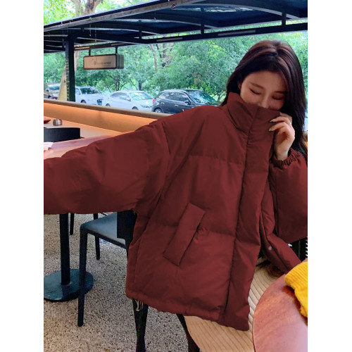 新年紅色棉服女冬季短款小個子麵包服2025新款加厚立領羽絨棉衣潮 新年紅色棉服女冬季短款小個子麵包服2025新款加厚立領羽絨棉衣潮