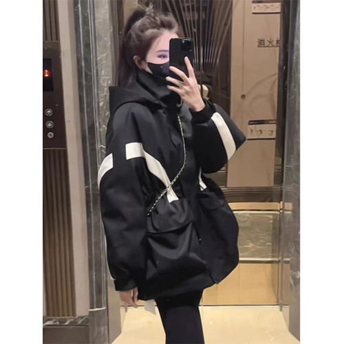 歐貨爆款連帽棉服沖鋒衣女秋冬2025新收腰顯瘦中長款夾棉風衣外套 歐貨爆款連帽棉服沖鋒衣女秋冬2025新收腰顯瘦中長款夾棉風衣外套