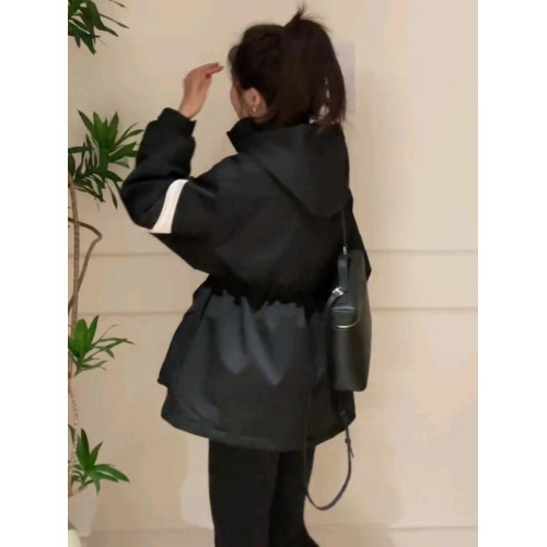 歐貨爆款連帽棉服沖鋒衣女秋冬2025新收腰顯瘦中長款夾棉風衣外套 歐貨爆款連帽棉服沖鋒衣女秋冬2025新收腰顯瘦中長款夾棉風衣外套
