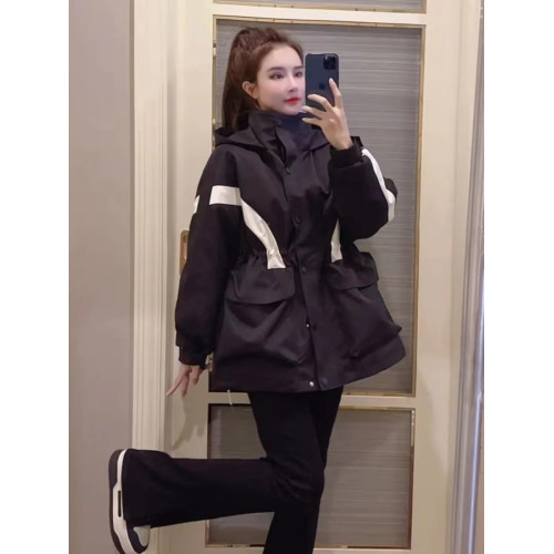 歐貨爆款連帽棉服沖鋒衣女秋冬2025新收腰顯瘦中長款夾棉風衣外套 歐貨爆款連帽棉服沖鋒衣女秋冬2025新收腰顯瘦中長款夾棉風衣外套