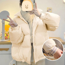 女大童羽絨服冬季2025新款外套學院風洋氣保暖初中生加厚短款棉服