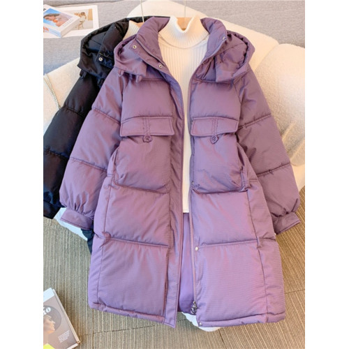 大碼女裝春季2026新款棉服外套中長款設計感時尚百搭寬鬆羽絨服潮